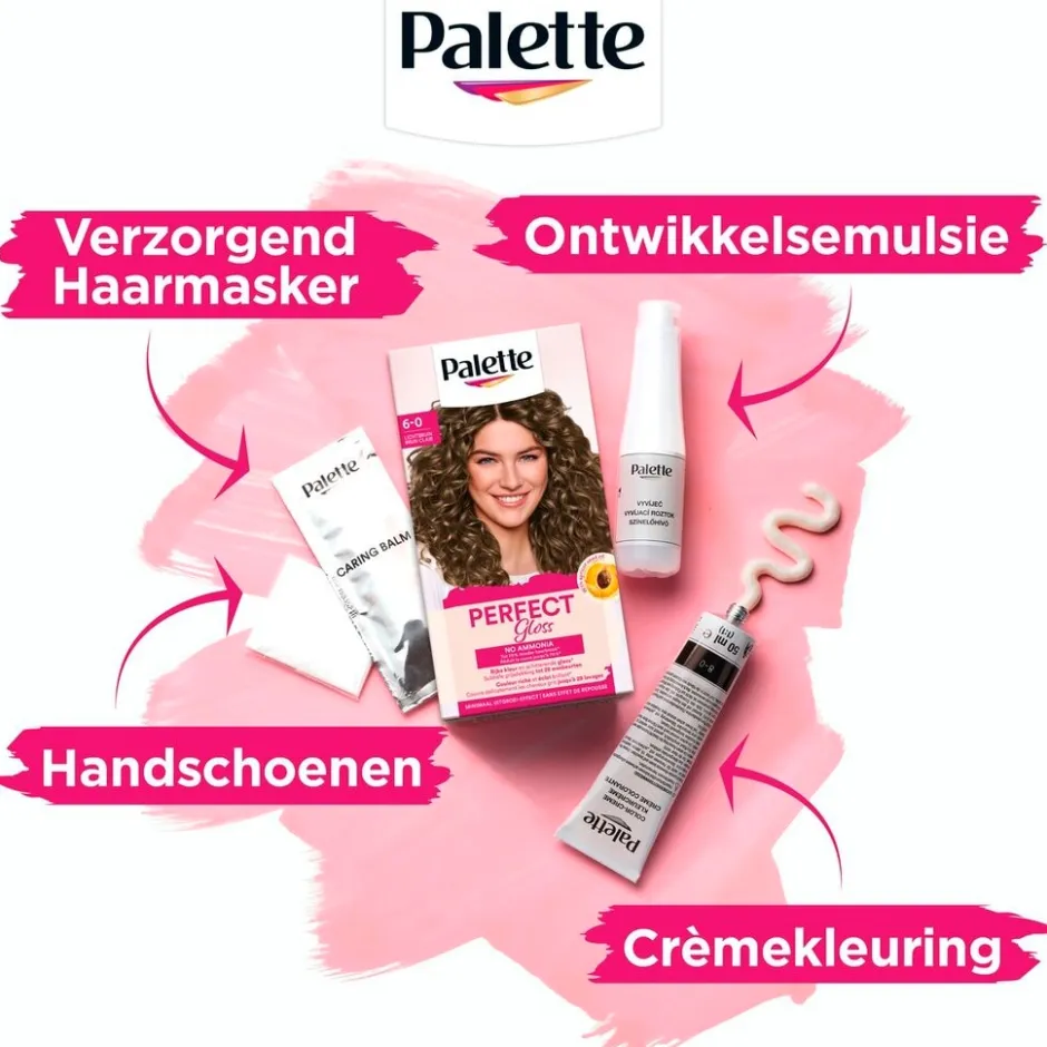 Online Poly Palette Perfect Gloss 6-0 Lichtbruin Haarkleuring