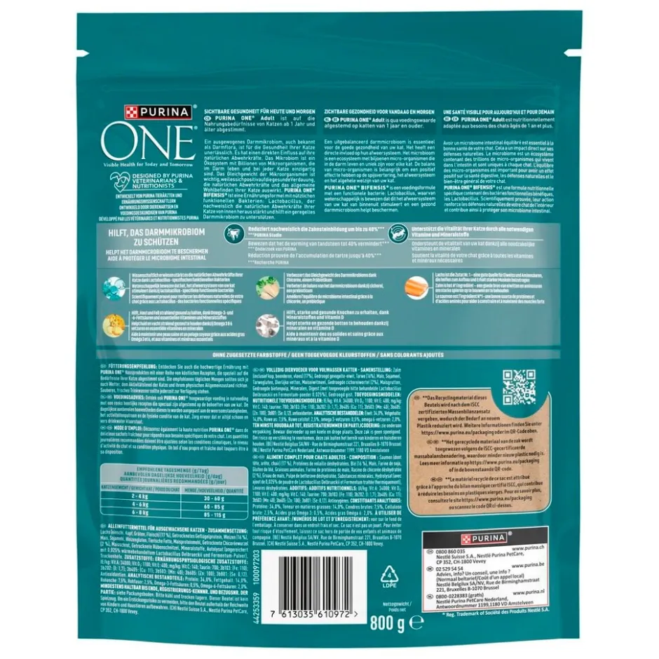 Outlet One Purina Adult Rijk aan Zalm Kattenvoer