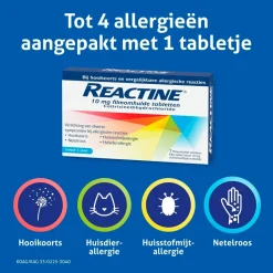 Sale Reactine Cetirizine 10mg Filmomhulde Hooikoortstabletten