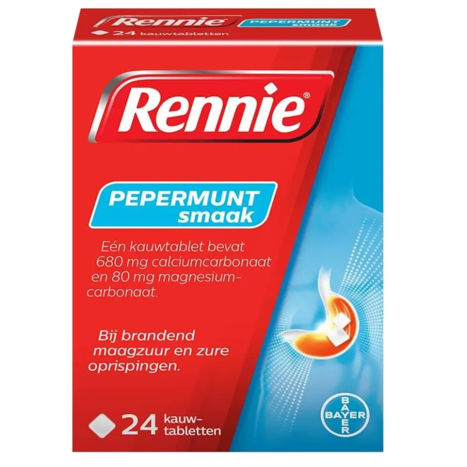 Sale Rennie Pepermunt Kauwtabletten