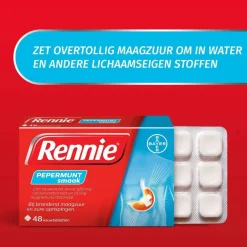 Clearance Rennie Pepermunt Kauwtabletten