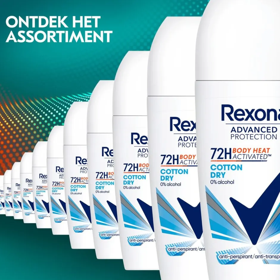 Sale Rexona Advanced Protection Cotton Dry Antitranspirant Roller
