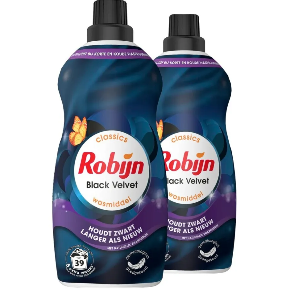 Sale Robijn Classics Klein & Krachtig Black Velvet Vloeibaar Wasmiddel