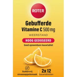 Sale Roter Gebufferde Vitamine C 500mg Kauwtabletten
