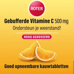 Sale Roter Gebufferde Vitamine C 500mg Kauwtabletten