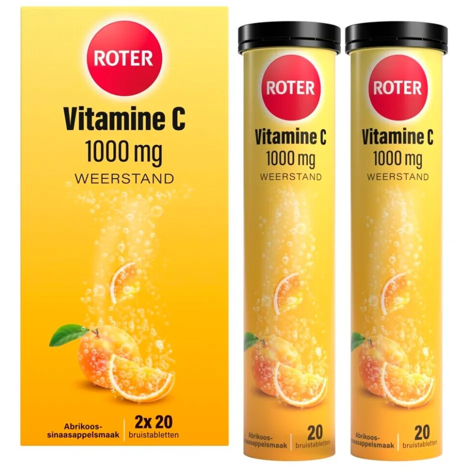 Clearance Roter Vitamine C 1000 mg Abrikoos-Sinaasappel Bruistabletten