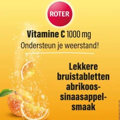 Sale Roter Vitamine C 1000 mg Abrikoos-Sinaasappel Bruistabletten