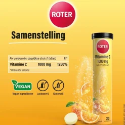 Sale Roter Vitamine C 1000 mg Abrikoos-Sinaasappel Bruistabletten