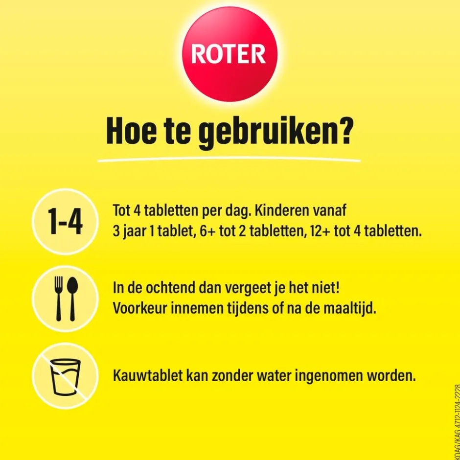 Hot Roter Vitamine C 70 mg Suikervrije Kauwtabletten