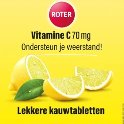 Online Roter Vitamine C 70mg Citroen Kauwtabletten