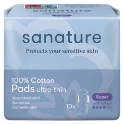 New Sanature 100% Katoenen Super Maandverband