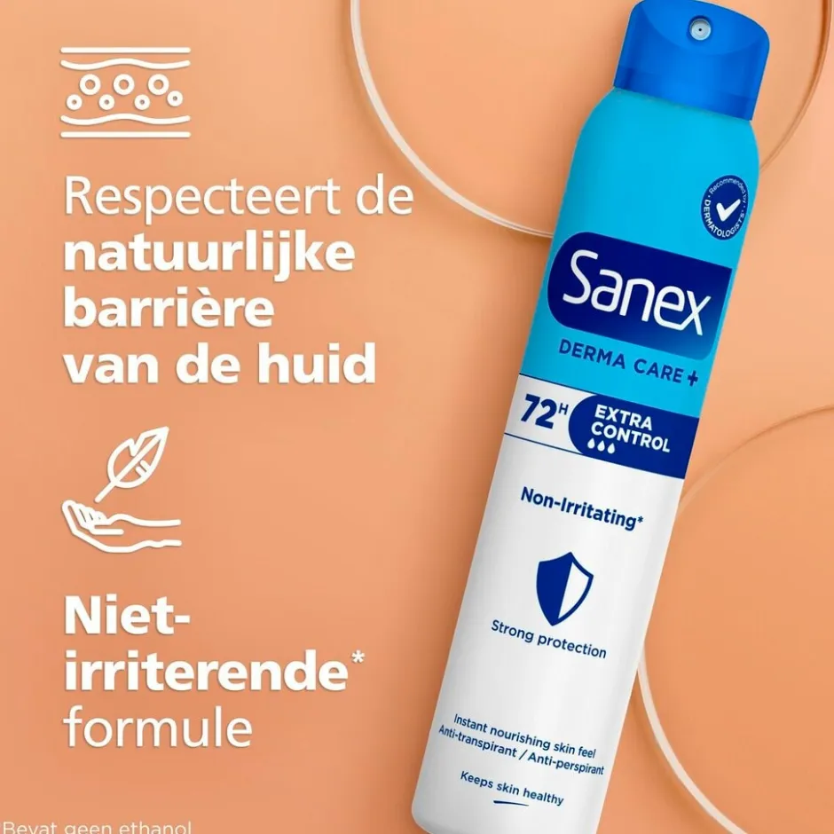Outlet Sanex Derma Care+ Extra Control 72H Antitranspirant Deodorant Spray