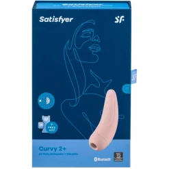 Sale Satisfyer Curvy 2+ Air Pulse Stimulator + Vibration Vibrator