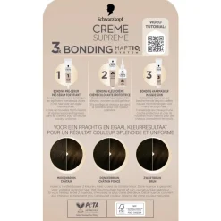 Hot Schwarzkopf creme supreme 4-0 Natuurlijk Donkerbruin Verzorgende Crèmekleuring