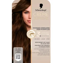Sale Schwarzkopf creme supreme 5-60 Chocolade Bruin Verzorgende Crèmekleuring