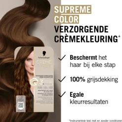 Schwarzkopf creme supreme 7-57 Donker Koperblond Verzorgende Crèmekleuring