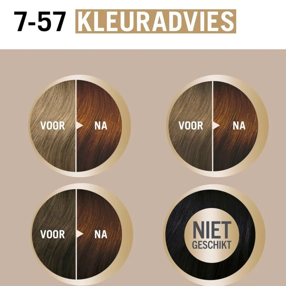 Schwarzkopf creme supreme 7-57 Donker Koperblond Verzorgende Crèmekleuring