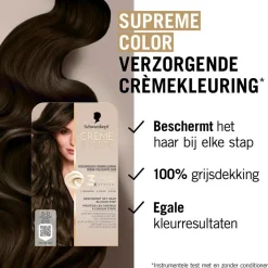 Hot Schwarzkopf creme supreme 5-0 Natuurlijk Bruin Verzorgende Crèmekleuring