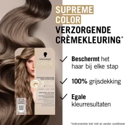 Online Schwarzkopf creme supreme 7-16 Cool Donker Asblond Verzorgende Crèmekleuring