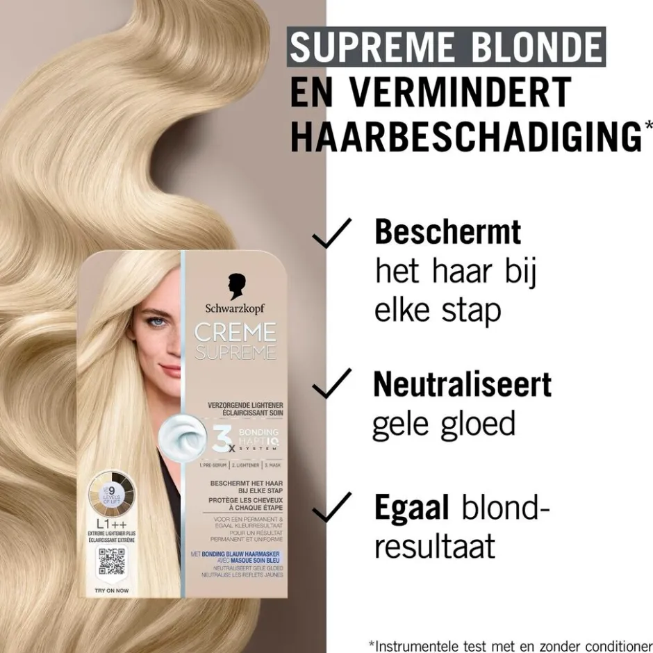 Discount Schwarzkopf creme supreme L1++ Verzorgende Lightener