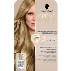 New Schwarzkopf creme supreme 8-0 Natuurlijk Blond Verzorgende Crèmekleuring