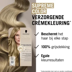 New Schwarzkopf creme supreme 8-0 Natuurlijk Blond Verzorgende Crèmekleuring