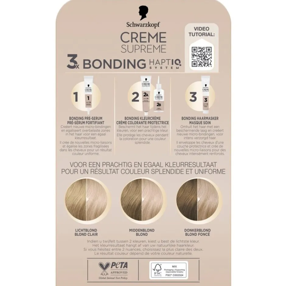 Online Schwarzkopf creme supreme 10-19 Ultra Licht Parelblond Verzorgende Crèmekleuring