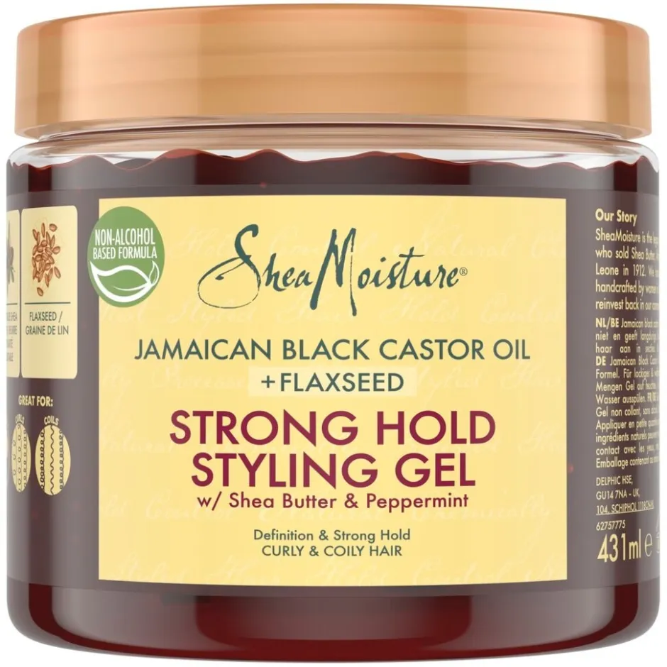 Clearance SheaMoisture Jamaican Black Castor Oil + Flaxseed Strong Hold Styling Gel