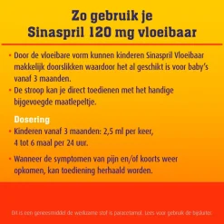 Sale Sinaspril 120mg Vloeibaar Paracetamol