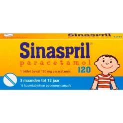 Sinaspril Paracetamol 120mg Kauwtabletten