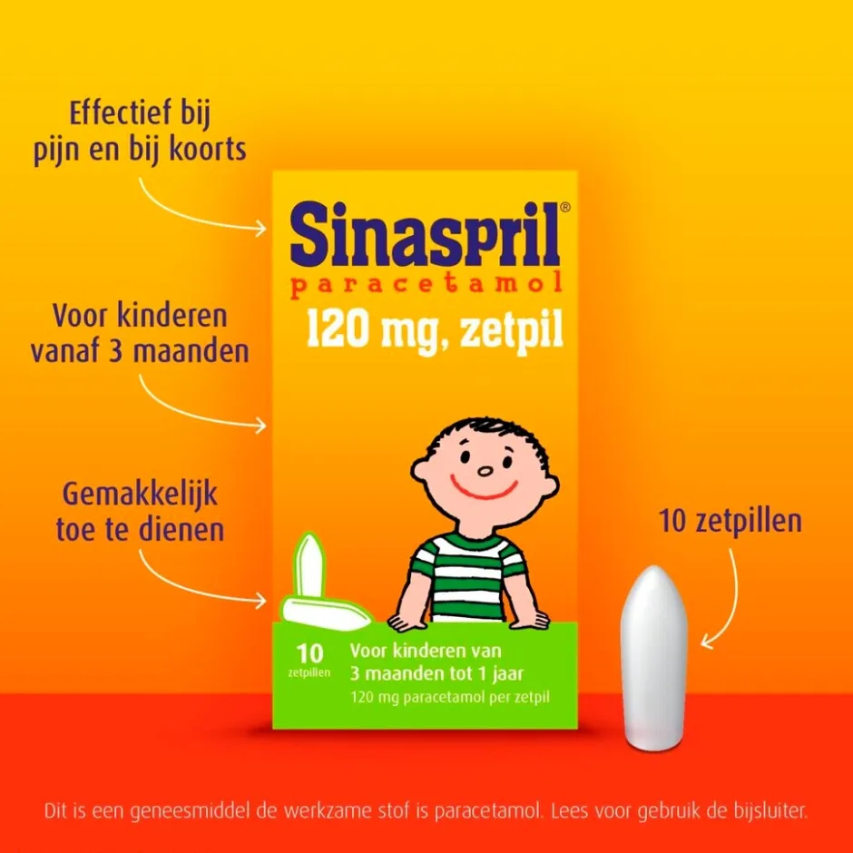 Sale Sinaspril Paracetamol 120mg Zetpillen