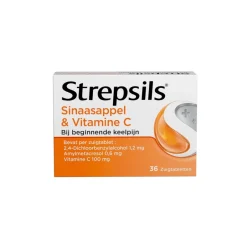 New Strepsils Sinaasappel & Vitamine C Zuigtabletten