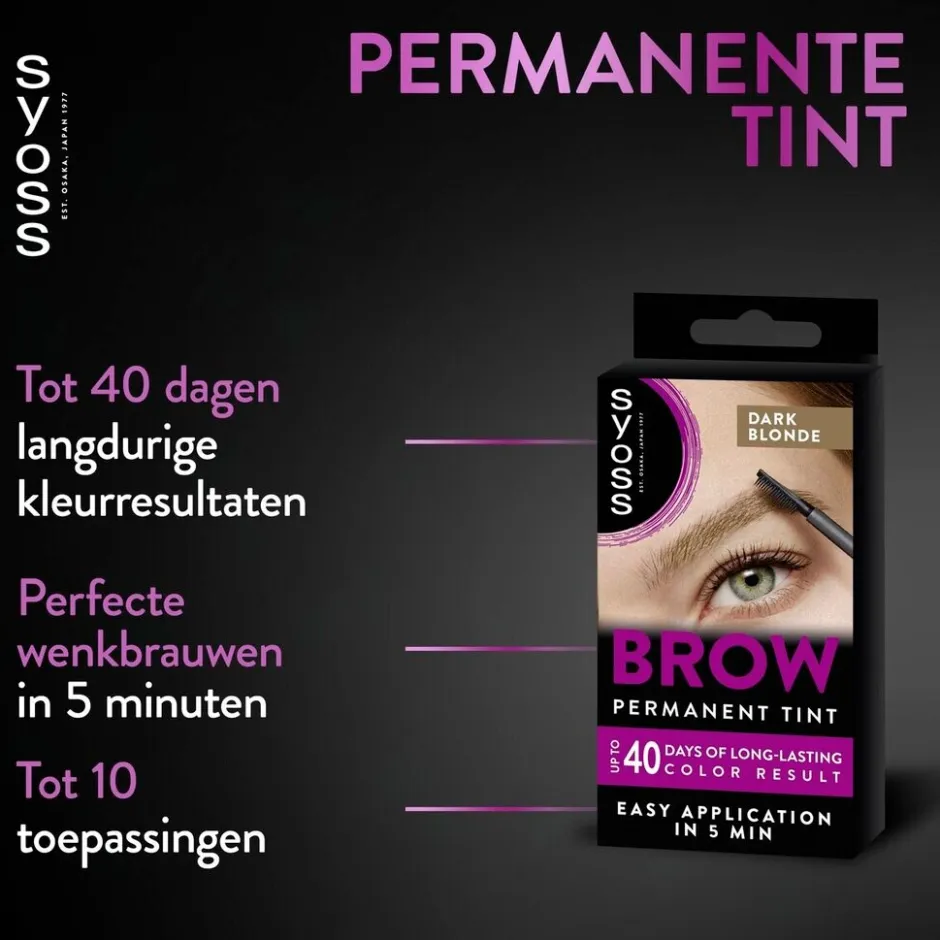 Sale Syoss Brow Tint Donkerblond Permanente Wenkbrauwverf