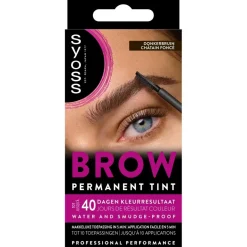 Clearance Syoss Brow Tint Donkerbruin Permanente Wenkbrauwverf