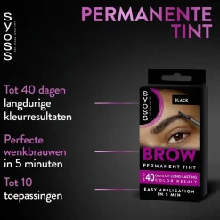 Clearance Syoss Browtint Zwart Permantente Wenkbrauwverf