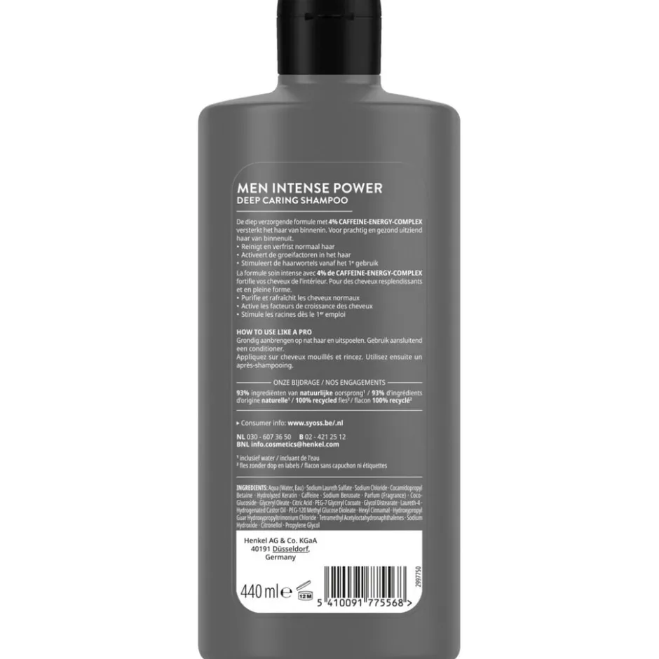 Outlet Syoss Men Intense Power Deep Caring Shampoo