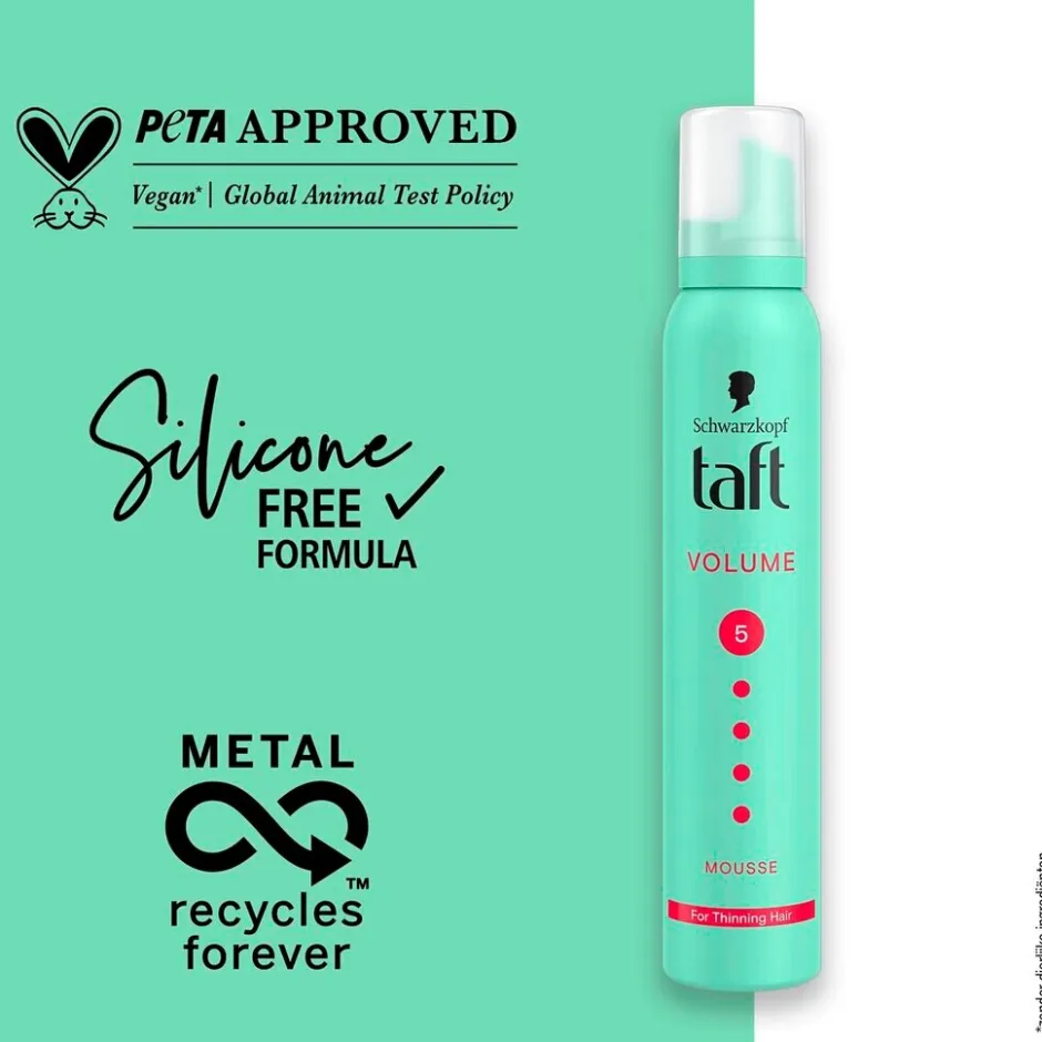 Best Taft Volume Mega Strong Level 5 Haarmousse