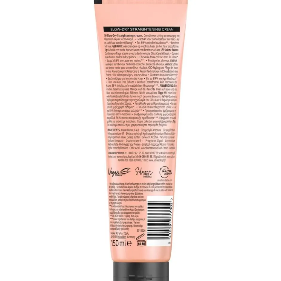 Hot Taft x Gliss Sleeky Smooth Straightening Cream