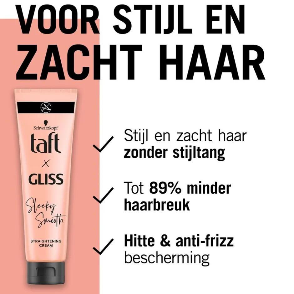 Hot Taft x Gliss Sleeky Smooth Straightening Cream