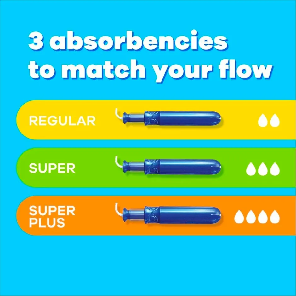 New Tampax Compak Pearl Super Plus Tampons