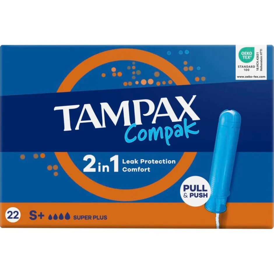 Tampax Compak Super Plus Tampons met Inbrenghuls