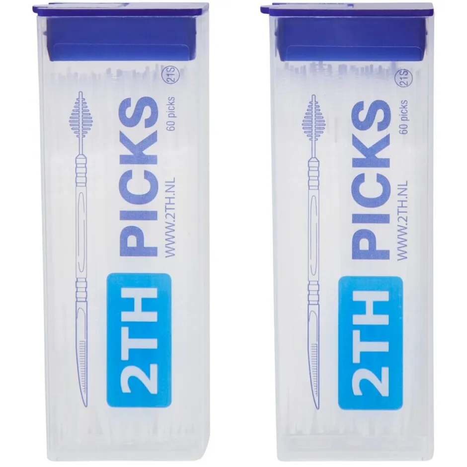 Hot 2TH Picks Onbreekbare Tandenstokers met Unieke Borstelfunctie