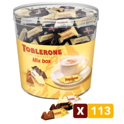 Outlet Toblerone Mini's Melk, Puur en Wit Chocolade