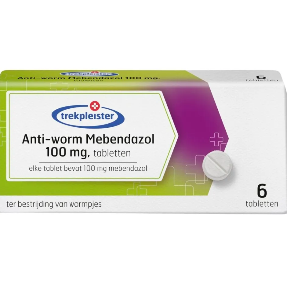 New Trekpleister Mebendazol 100 mg Anti-Worm Tabletten