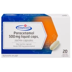 Best Trekpleister Paracetamol 500mg Liquid Caps