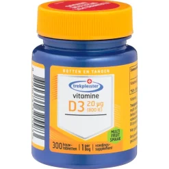 Best Trekpleister Vitamine D3 20 ug Kauwtabletten