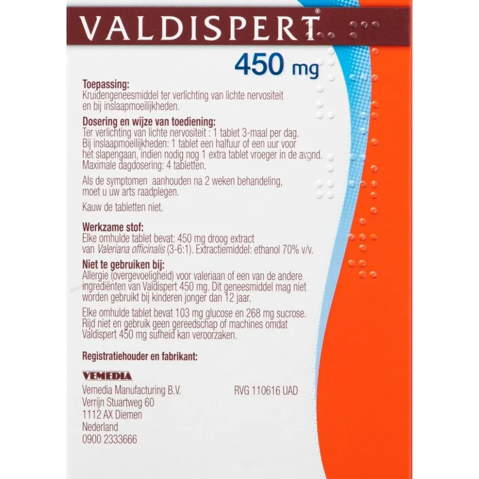 Outlet Valdispert Extra Forte 450mg Omhulde Tabletten