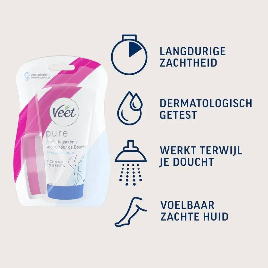 New Veet In-Shower Ontharingscrème voor de Gevoelige Huid