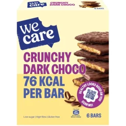 New WeCare Crunchy Dark Choco Bars