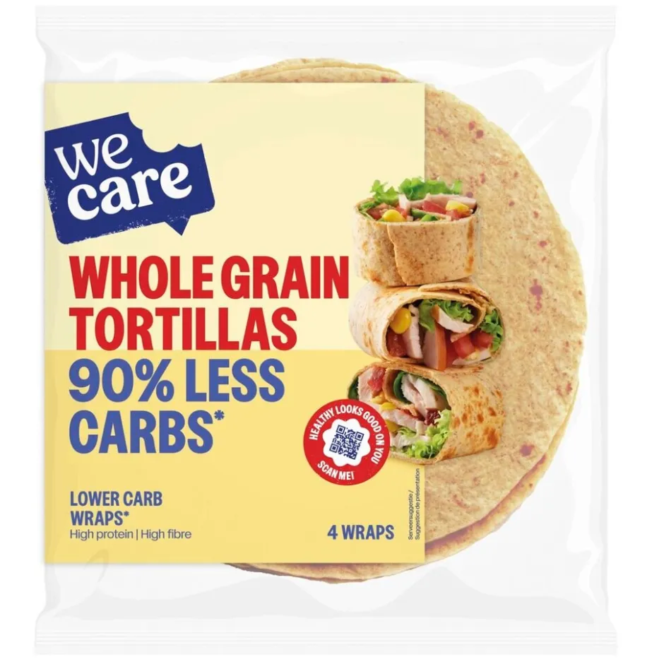 Clearance WeCare Whole Grain Tortillas Lower Carb Wraps